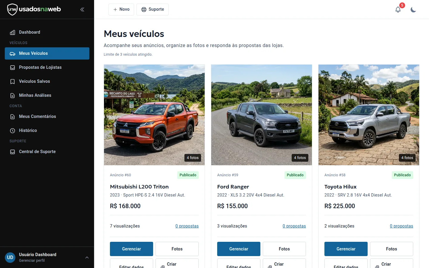 Meus veículos: como anunciar seu carro grátis, organizar fotos e criar a divulgação