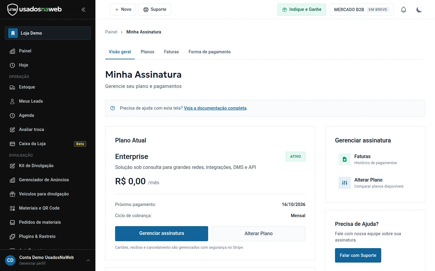 Minha Assinatura: como acompanhar plano, uso e faturas